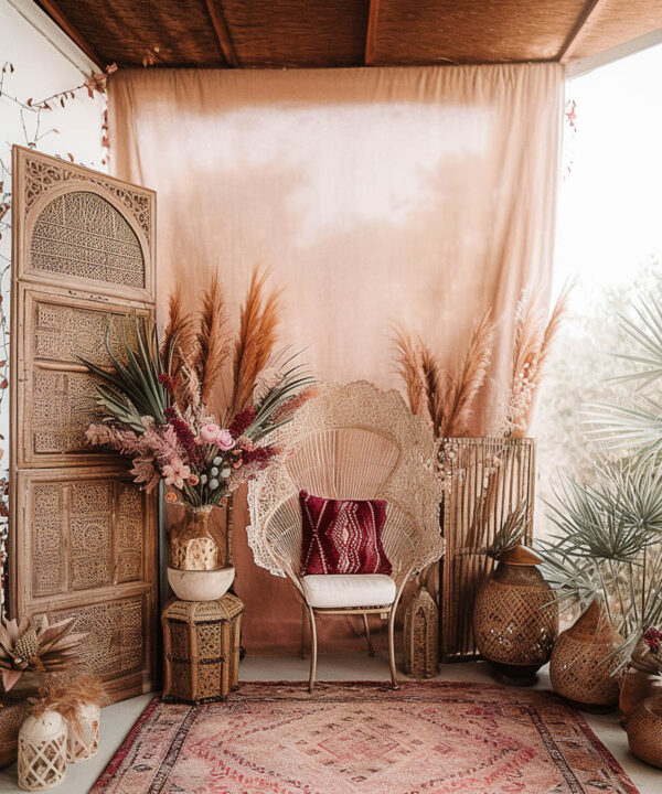 Boho Theme Backdrop for Maternity/Fashion