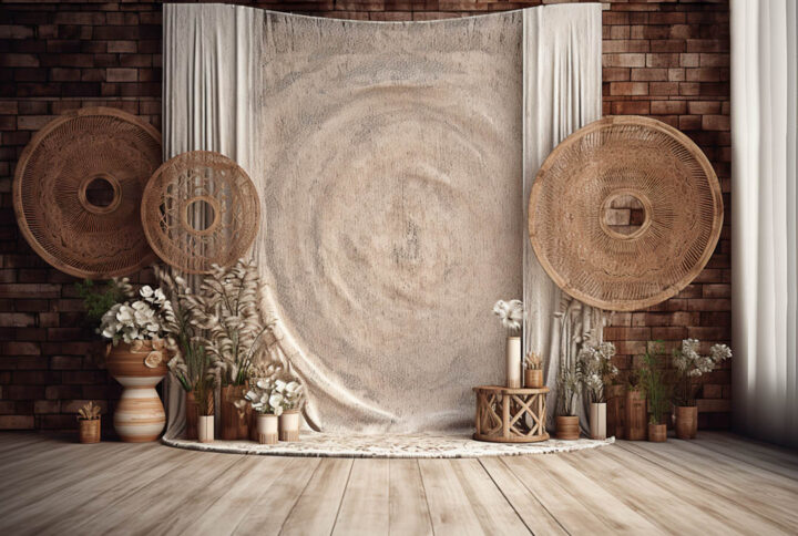 Rustic Boho Den Backdrops