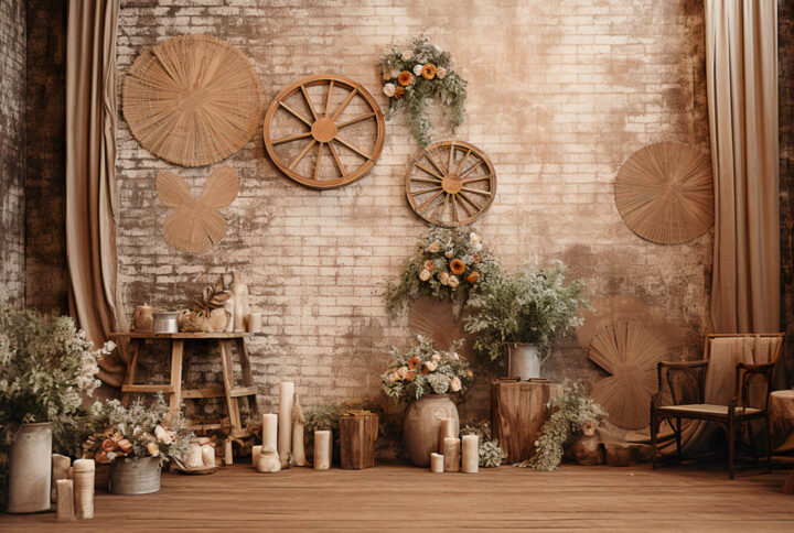 Rustic Boho Den Backdrops