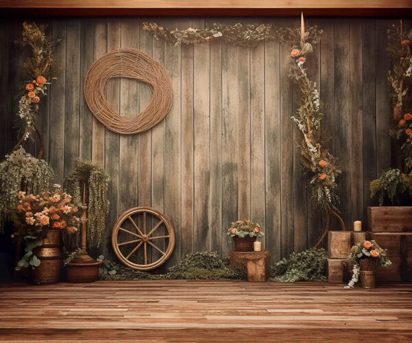 Rustic Boho Den Theme Backdrop for Maternity/Fashion