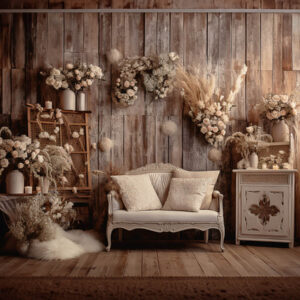 Rustic Boho Den Backdrops