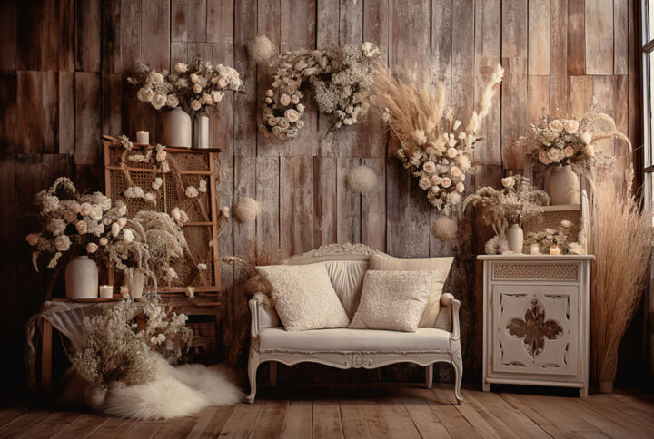 Rustic Boho Den Backdrops