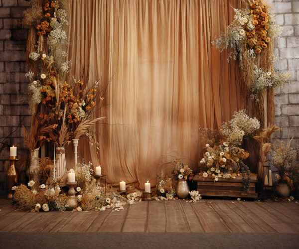 Rustic Boho Den Theme Backdrop for Maternity/Fashion