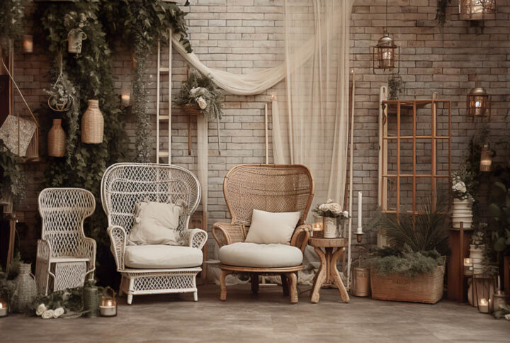 Rustic Boho Den Backdrops