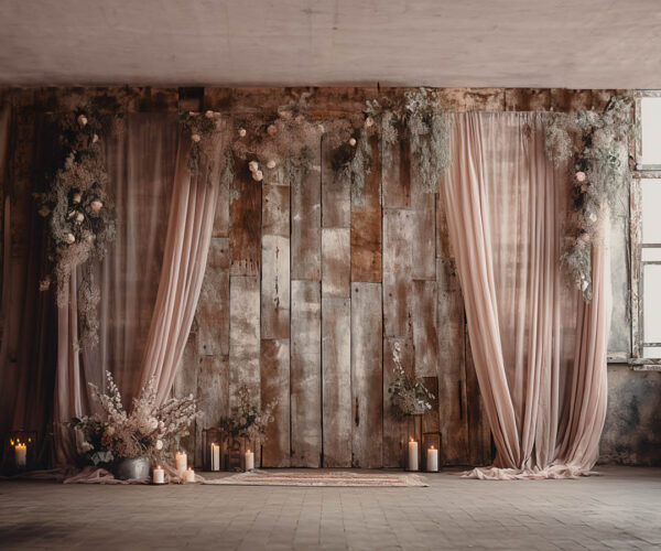 Rustic Boho Den Theme Backdrop for Maternity/Fashion