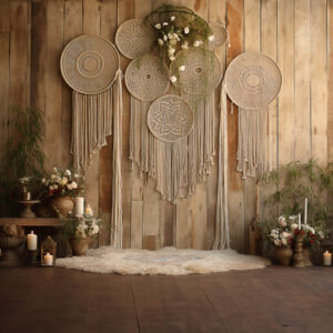 Rustic Boho Den Backdrops