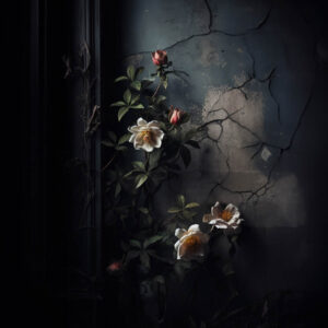 Moody Floral Backdrop