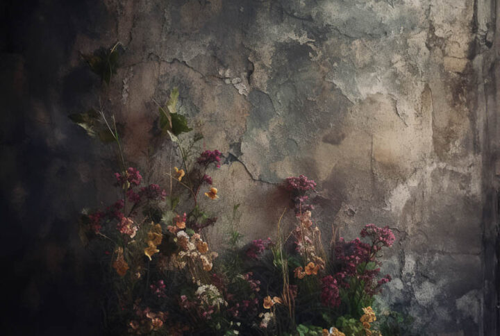 Moody Floral Backdrop