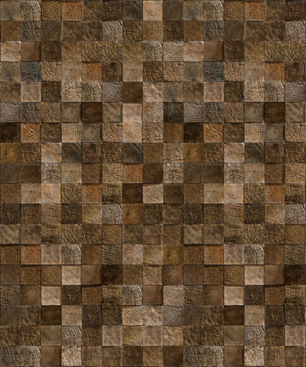 Tiled Wood Cube Backdrop