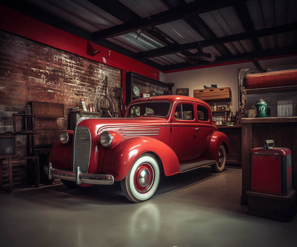 Garage Theme Backdrops for Kids-Photography