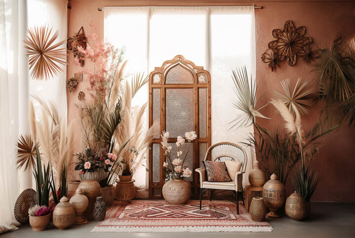 Boho Theme backdrop