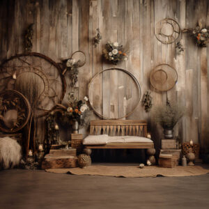 Rustic Boho Den Backdrops