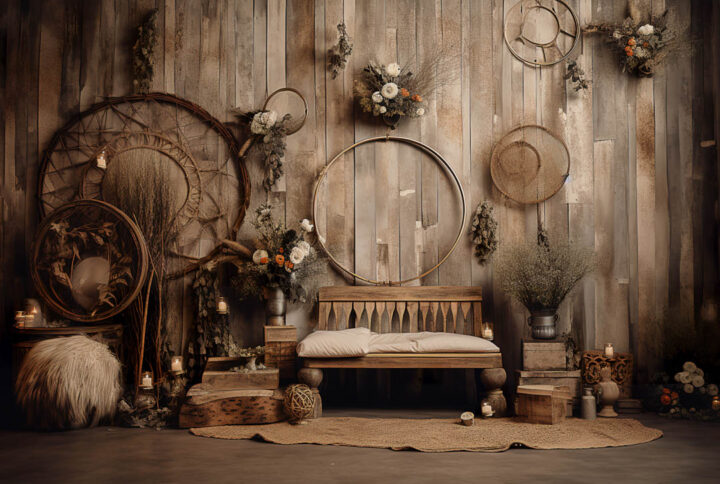 Rustic Boho Den Backdrops