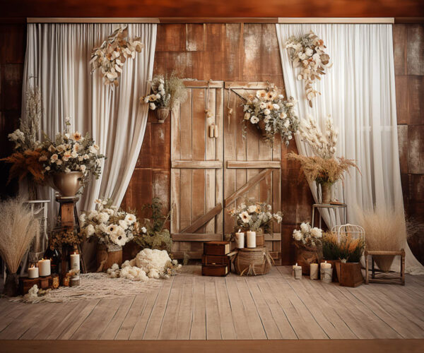 Rustic Boho Den Theme Backdrop for Maternity/Fashion