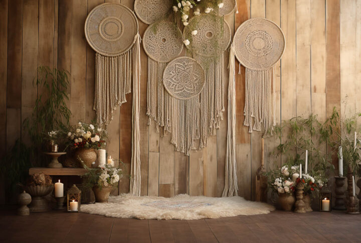 Rustic Boho Den Backdrops