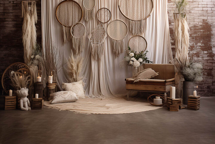 Rustic Boho Den Backdrops