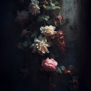 Moody Floral Backdrop