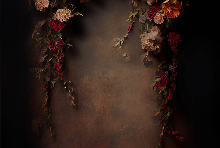 Moody Floral Backdrop