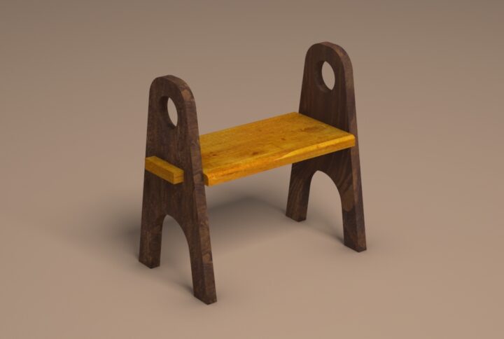 Wooden Kids Bench Prop