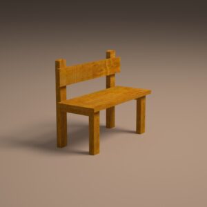 Wooden Bench for Baby Photography