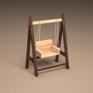 Wooden Cradle for Baby Photography