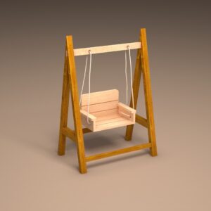 Wooden Cradle for Baby Photography