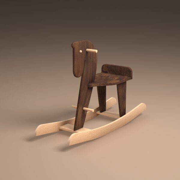 Vintage Wooden Horse prop for baby photography