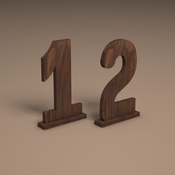 Wooden Numbers for baby photography