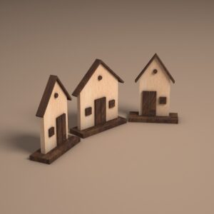 Wooden Houses for baby photography